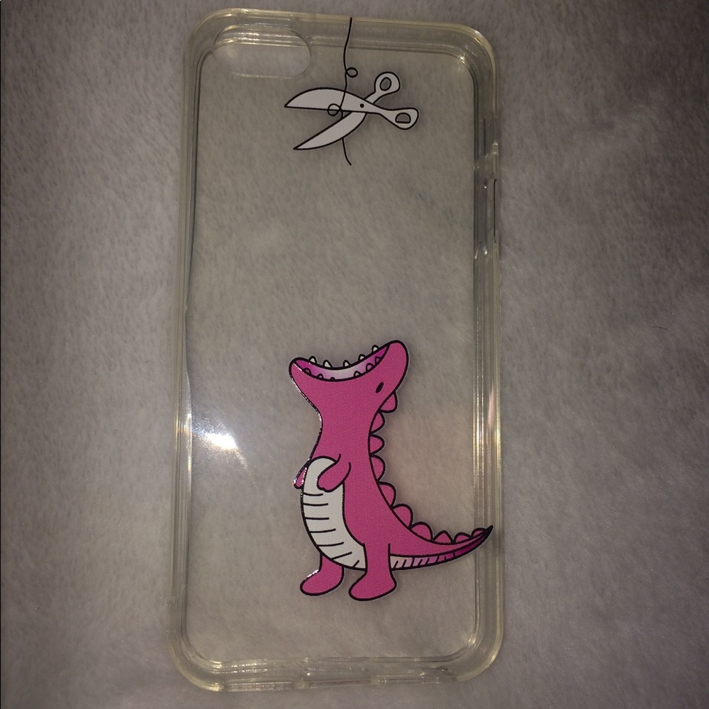 Pink dinosaur iPhone 5/5s case